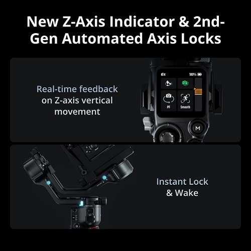DJI RS 5 Handheld Camera Gimbal Stabilizer - Black - Image 6