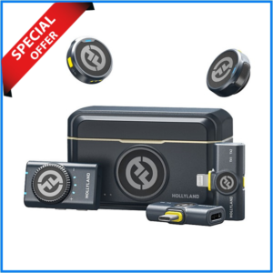 Hollyland LARK M2 DUO 2-Person Wireless Combo Microphone System - Black