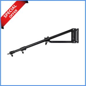 K&F CONCEPT KF34.048 Adjustable 180° Wall-Mount Triangle Boom Arm (51.18