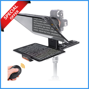 LENSGO TC12 Professional Teleprompter for Camera & Smartphones (12.9-inch) - Black