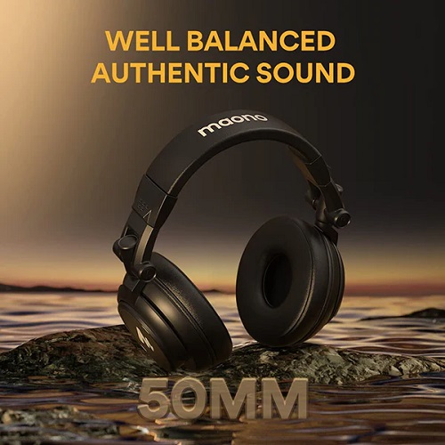 MAONO AU-MH601 Professional Studio Monitor Headphone - Black - Image 2