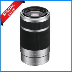 Sony E 55-210mm f/4.5-6.3 OSS Telephoto Zoom Lens - Silver