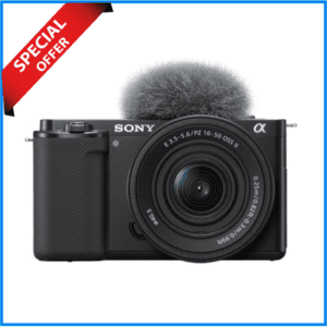 Sony ZV-E10 Mirrorless Camera with 16-50mm f/3.5-5.6 II Lens - Black
