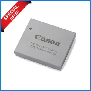 Canon NB-4L Rechargeable Li-Ion Battery - Black