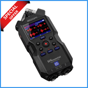 Zoom H4essential 4-Track 32-Bit Float Portable Audio Recorder -Black