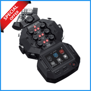 Zoom H8 8-Input / 12-Track Professional Portable Handy Audio Recorder - Black