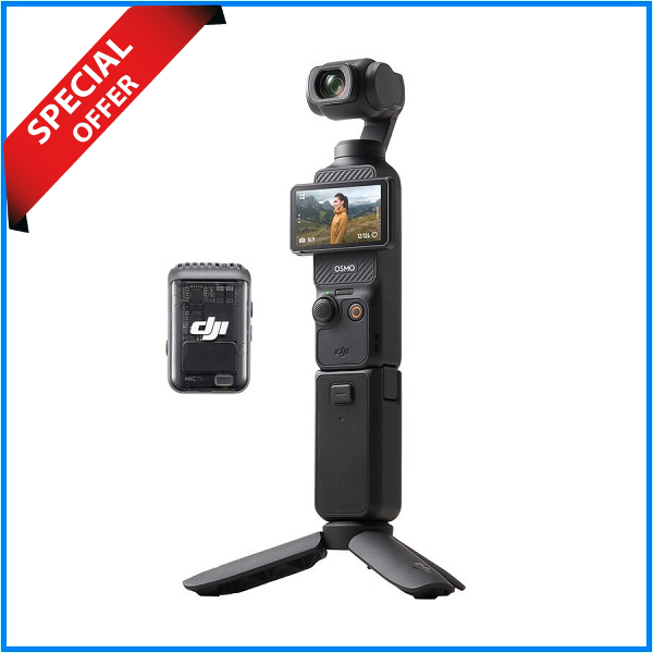 DJI Osmo Pocket 3 Creator Combo Gimbal Camera- Black