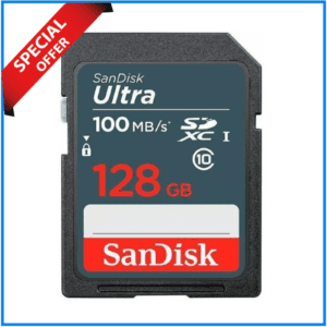 SanDisk 128GB 100MB/s Ultra SDXC Memory Card - Black