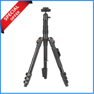 YUNTENG VCT-180 Foldable Camera Tripod - Black