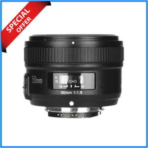 Yongnuo YN 50mm f/1.8 Lens for Nikon F Mount Cameras - Black