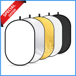 GODOX RFT-05 5-in-1 Oval Foldable Lighting Reflector with Carrying Bag (100x150cm) - (Translucent, Silver, Gold, White and Black)