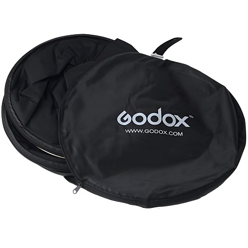 GODOX RFT-05 5-in-1 Oval Foldable Lighting Reflector with Carrying Bag (100x150cm) - (Translucent, Silver, Gold, White and Black) - Image 7