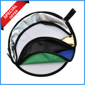 GODOX RFT-10 7-in-1 Foldable Lighting Reflector with Carrying Bag (110cm) – (Translucent, Silver, Gold, White, Blue, Green and Black)