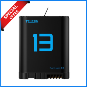 Telesin S0-BTR-06-TGP Battery for GoPro HERO13 Camera - Black