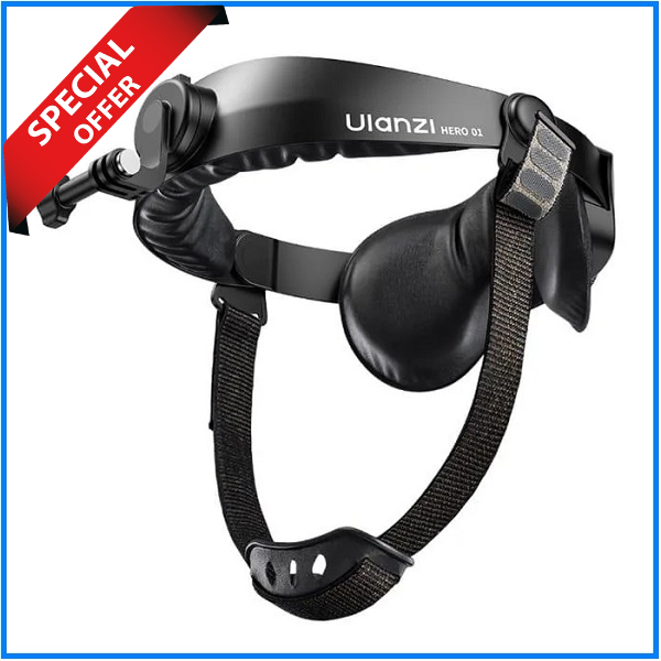 Ulanzi Hero-01 Head Strap Mount for Action Cameras & Smartphone - Black