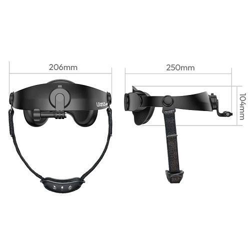 Ulanzi Hero-01 Head Strap Mount for Action Cameras & Smartphone - Black - Image 4