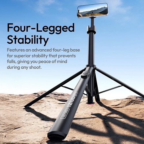 Ulanzi SK-21 Magnetic Auto-Open Smartphone Tripod - Black - Image 5