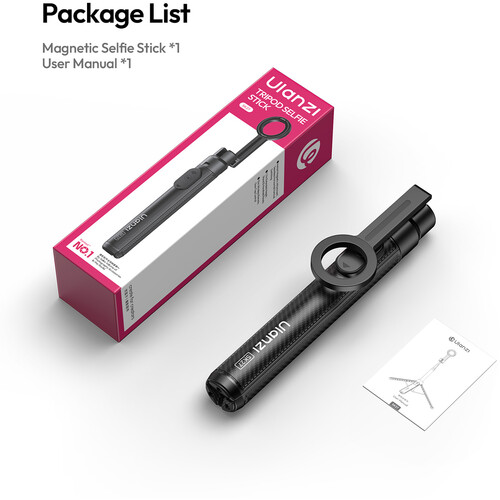 Ulanzi SK-27 Magnetic Convertible Selfie Stick Tripod for Smartphones - Black - Image 5