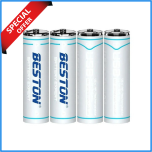 BESTON 2200mAh Type-C AA Rechargeable Battery (4Pcs Pack) - White