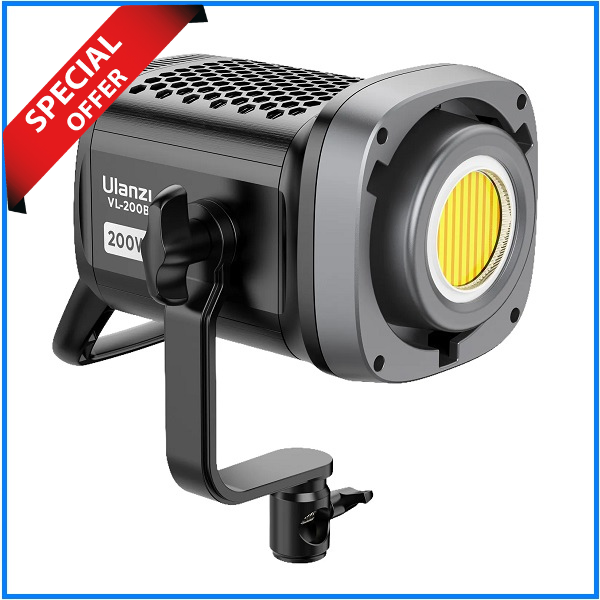 Ulanzi VL-200 Bi-color V-Mount COB Video Light (200W) - Black