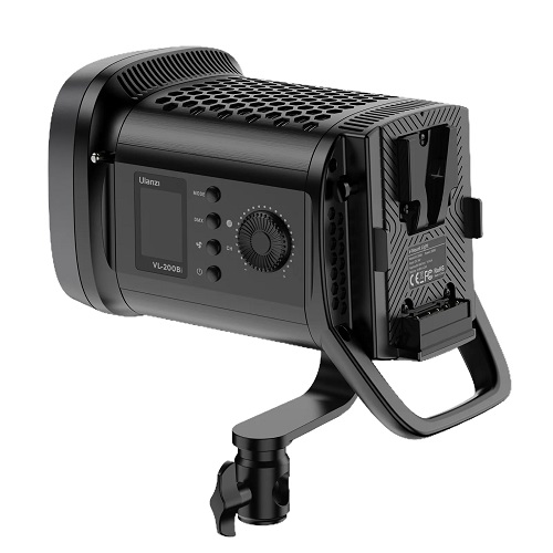Ulanzi VL-200 Bi-color V-Mount COB Video Light (200W) - Black - Image 4