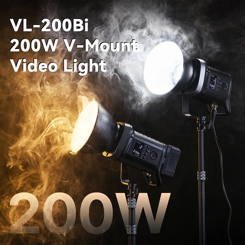 Ulanzi VL-200 Bi-color V-Mount COB Video Light (200W) - Black - Image 14