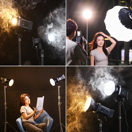Ulanzi VL-200 Bi-color V-Mount COB Video Light (200W) - Black - Image 7