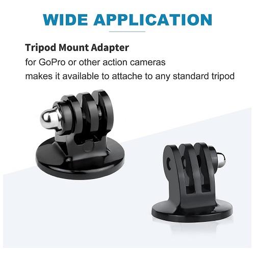 YE Action Camera Tripod Mount Adapter - Black - Image 2
