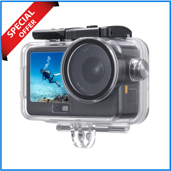 K&F Concept KF12.0048 Waterproof Underwater Housing Case for Osmo Action 6 Cameras - White