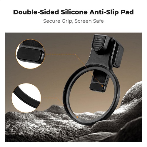 K&F CONCEPT KF15.0023 Press-On 58mm ND2-32 Variable ND Filter for Smartphones (1-5 Stops) - Black - Image 6