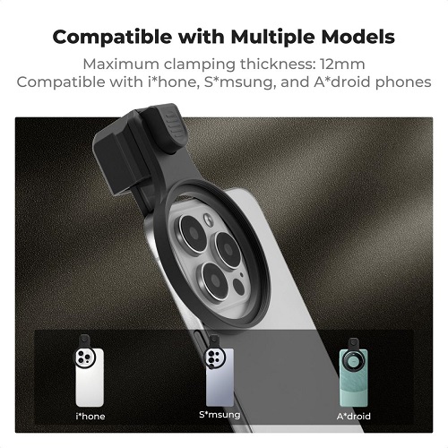 K&F CONCEPT KF15.0024 Press-On 58mm Circular Polarizing CPL Filter for Smartphones – Black - Image 4