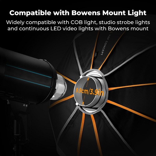 K&F Concept KF18.0023 Bowens Mount Modifier Quick Release Lantern Softbox (26