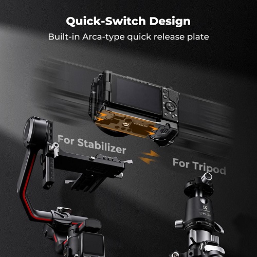K&F Concept KF31.241 Aluminum Alloy Full Camera Cage for Sony ZV-E10 II Cameras - Black - Image 5