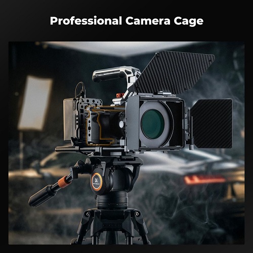 K&F Concept KF31.245 Aluminum Alloy Full Camera Cage for Sony a6500/a6400/a6300/a6000 Cameras - Black - Image 8