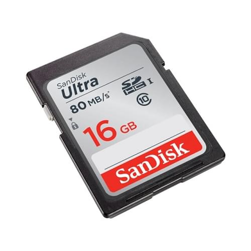 SanDisk 16GB 80MB/s Ultra UHS-I SDHC High-Speed Full HD Record Professional Memory Card - Black - Image 2