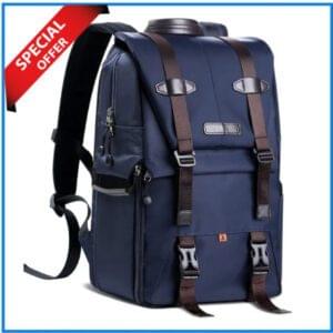 K&F Concept KF13.087 Multifunctional Waterproof Camera Backpack (20L) – Blue