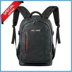 K&F Concept KF13.119 Lightweight Multifunctional Waterproof Professional Camera Backpack for Outdoor Photo and Video - Camouflage