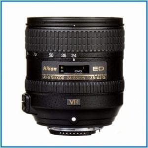 Nikon AF-S NIKKOR 24-85mm f/3.5-4.5G ED VR Zoom Lens - Black
