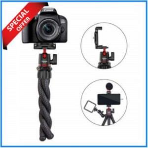Ulanzi MT-11 Multifunctional Flexible Octopus Gorillapod Tripod with Ball Head & Phone Mount - Black