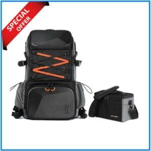 K&F Concept KF13.107 Multifunctional Waterproof 2-in-1 Large Camera Backpack (32L) - Black