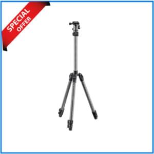 K&F Concept KF09.122 F263A4+BH-25C Lightweight Compact Aluminum Ball Head Camera Tripod - Grey