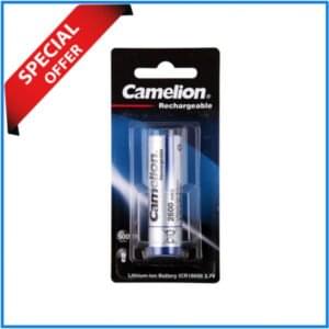 Camelion ICR18650 Rechargeable Lithium-ion 3.7V Battery - Black