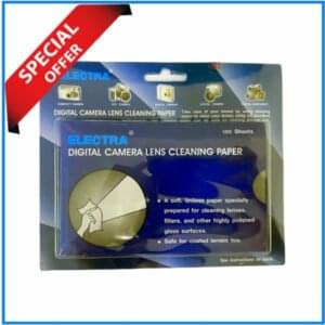 ELECTRA Digital Camera Lens Cleaning Paper (100 Sheets) - White